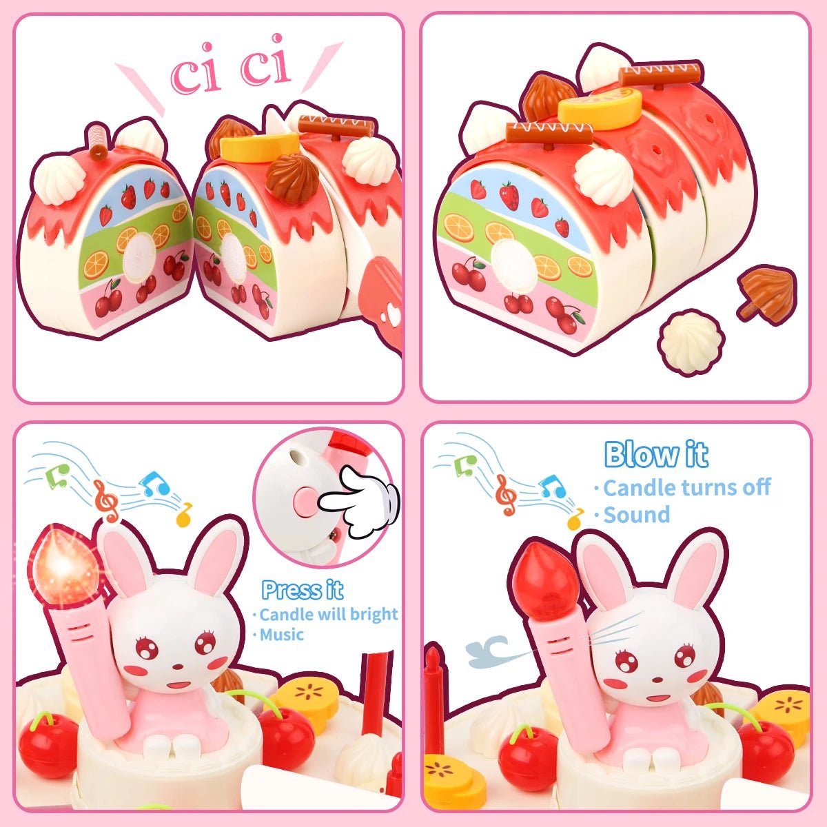 Birthday Cake with Music Playset - itzy bitsy