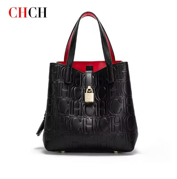 CHCH Women's Matryoshka Locked Hobo Bucket Bag