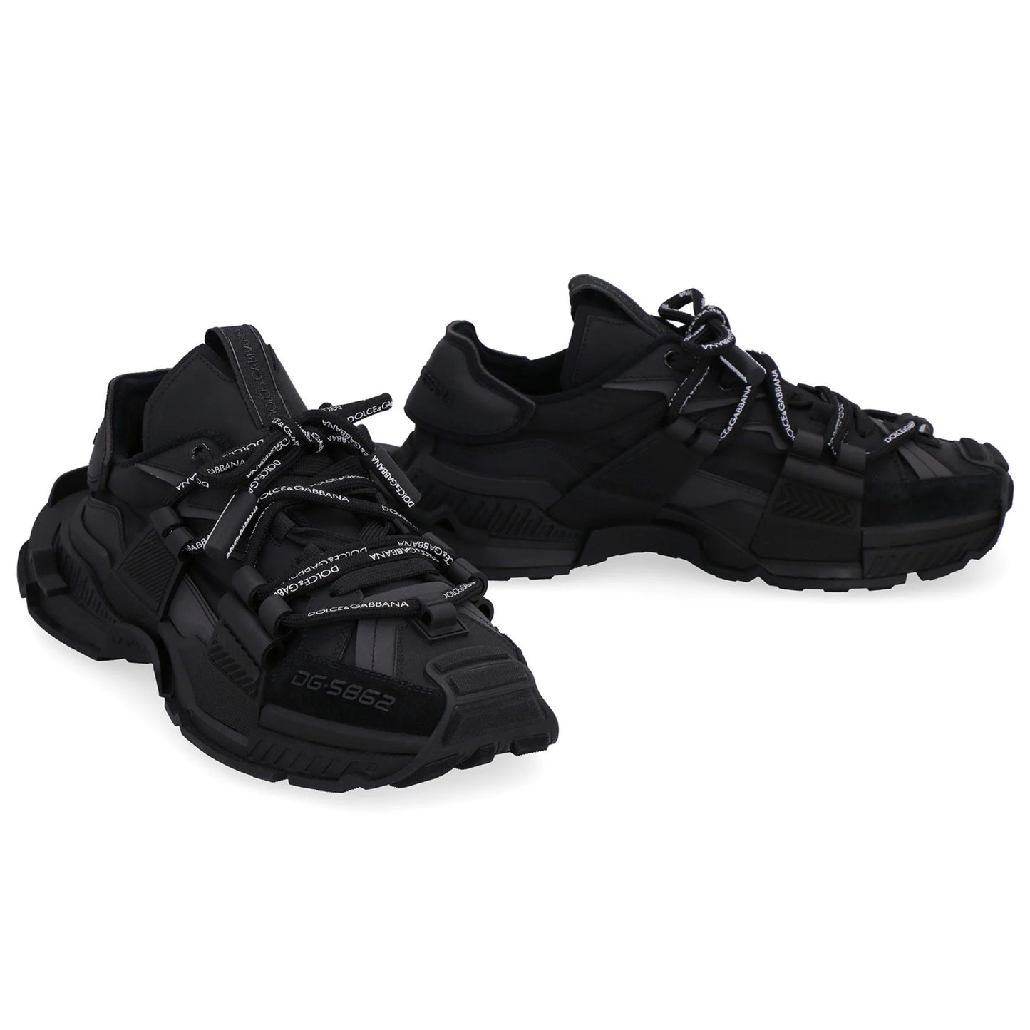 D&G Designer Inspired Space Sneakers - Black