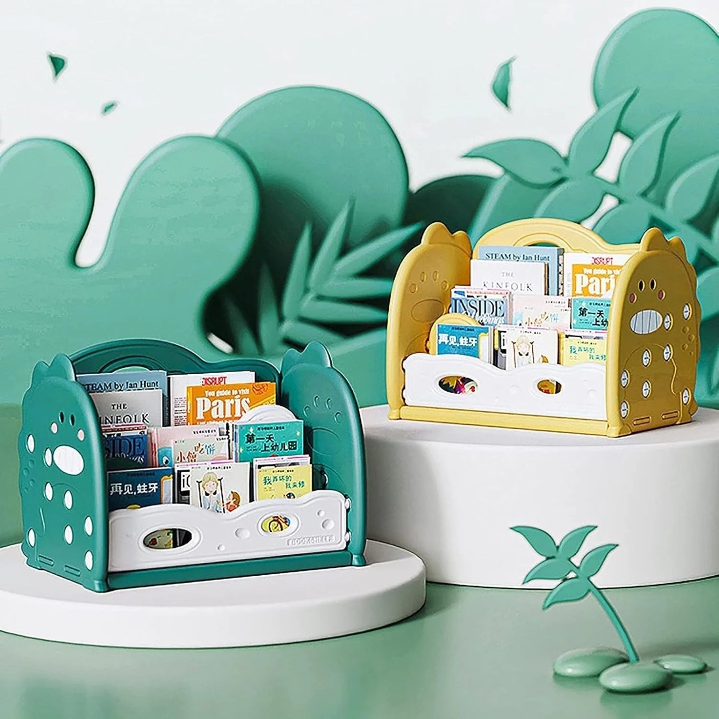 Bookshelf 3 - Tier Desktop - Dinosaur Book Shelving - itzy bitsy