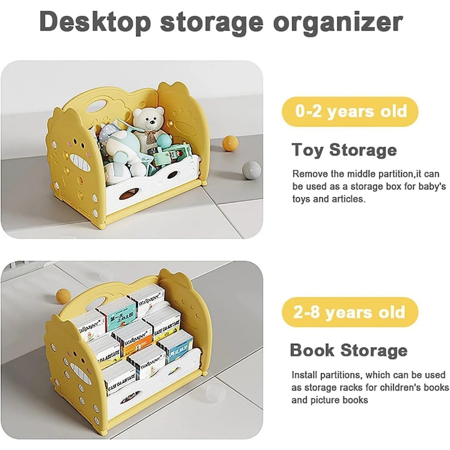 Bookshelf 3 - Tier Desktop - Dinosaur Book Shelving - itzy bitsy