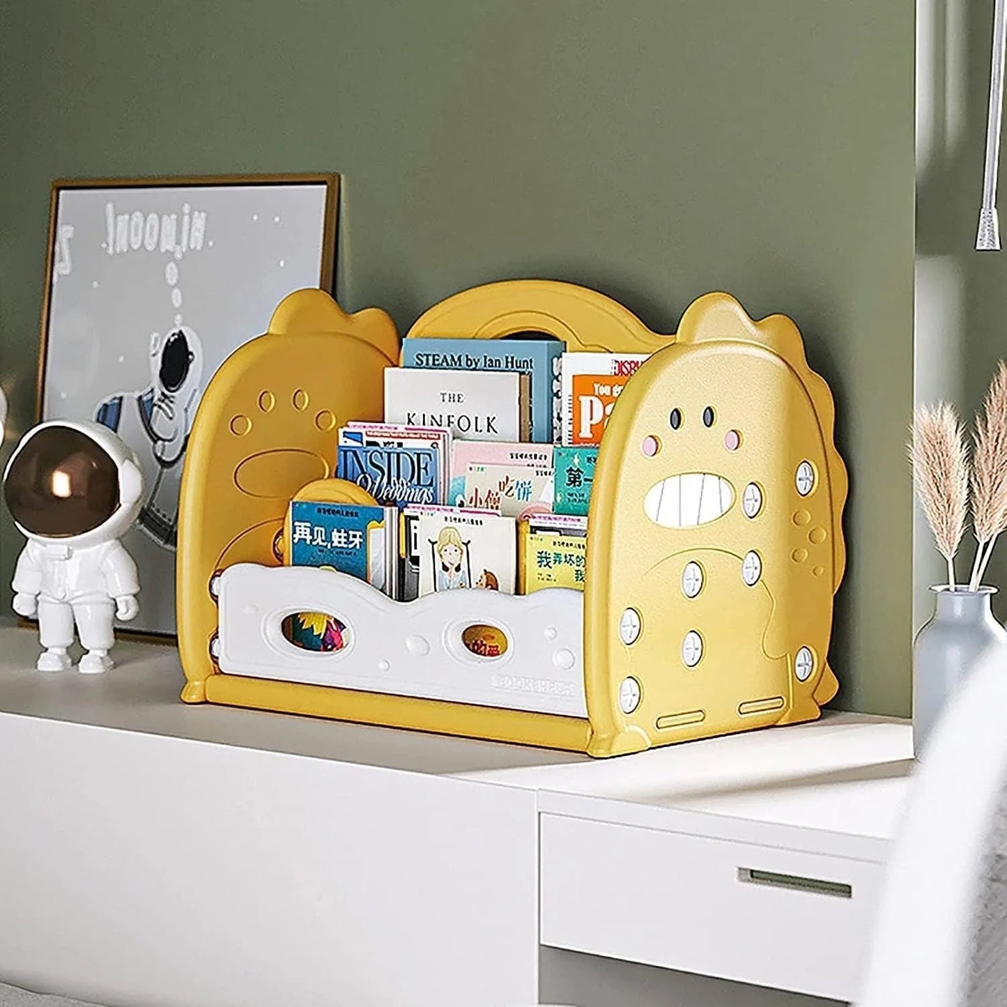 Bookshelf 3 - Tier Desktop - Dinosaur Book Shelving - itzy bitsy