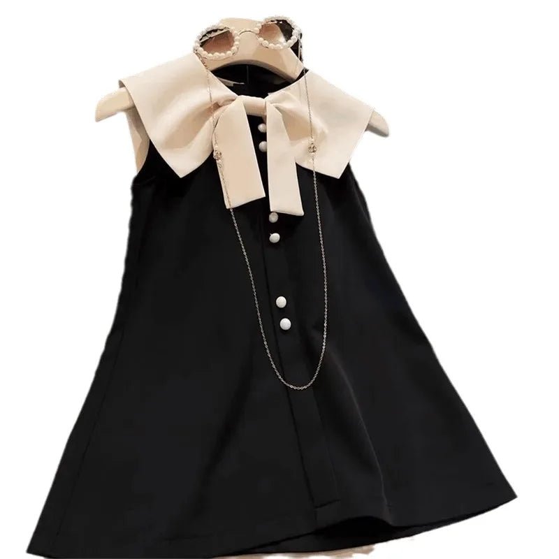 Bow Splice Sleeveless Dress - itzy bitsy