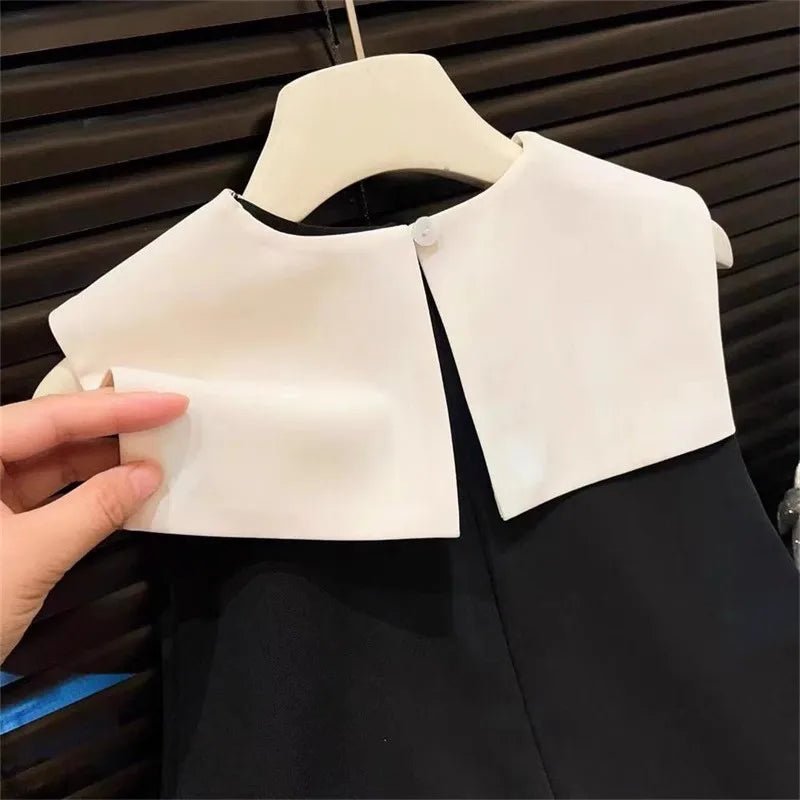 Bow Splice Sleeveless Dress - itzy bitsy