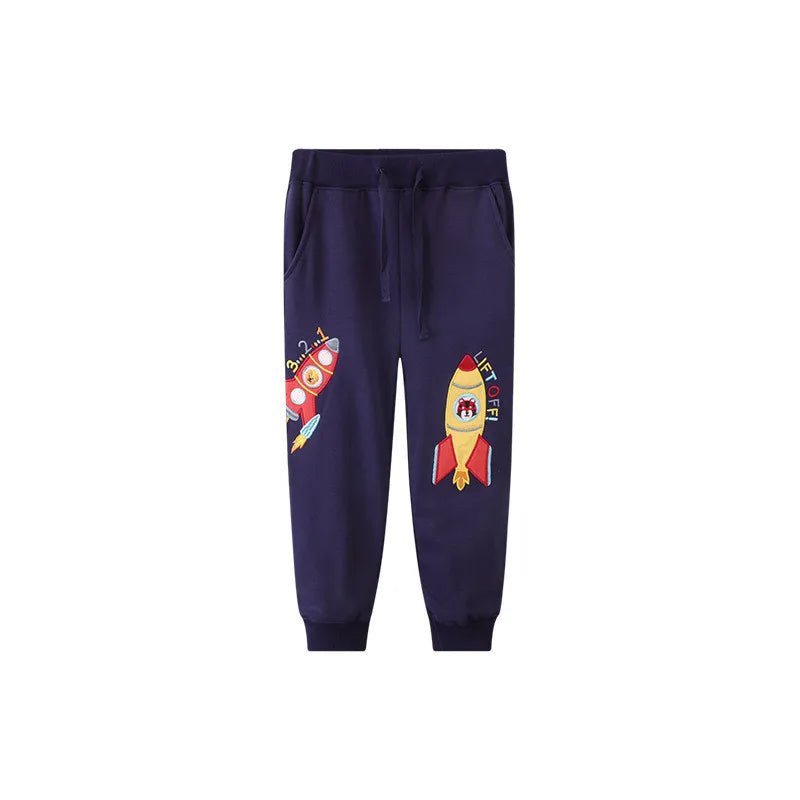 Boys Applique Trackpants - itzy bitsy