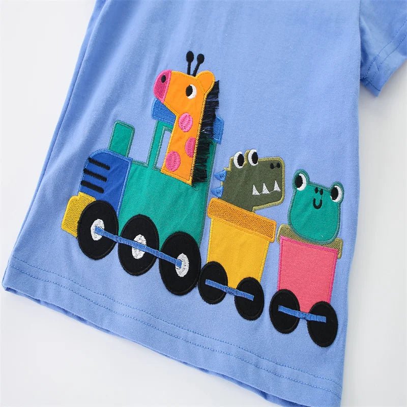 Boys Cute Prints Tees+Short Set - itzy bitsy