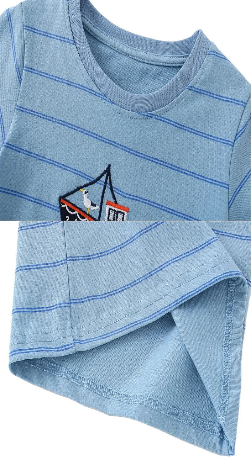 Boys Cute Prints Tees+Short Set - itzy bitsy