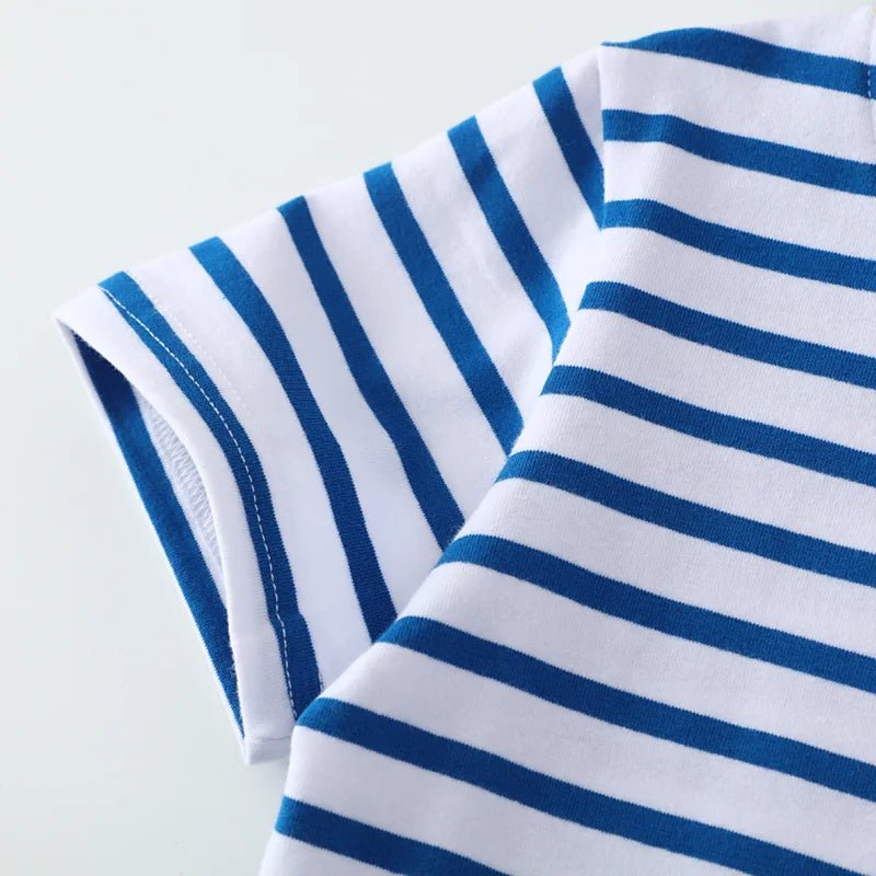 Boys Dino Striped T-Shirt - itzy bitsy