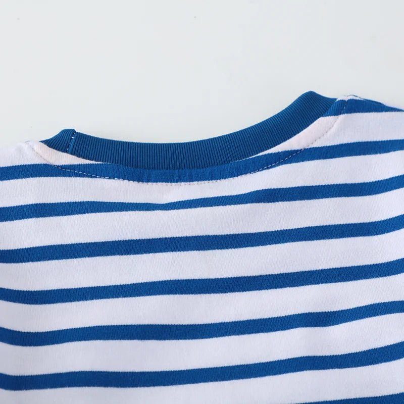 Boys Dino Striped T-Shirt - itzy bitsy
