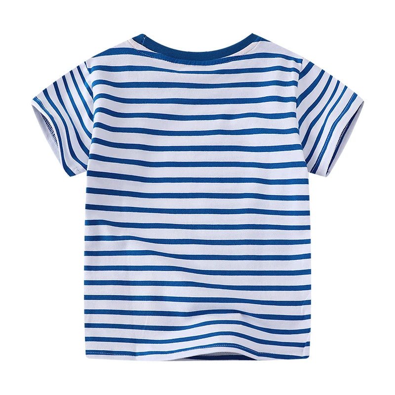 Boys Dino Striped T-Shirt - itzy bitsy