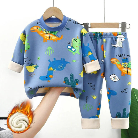 Boys Dino Warm Pajama Sets - itzy bitsy