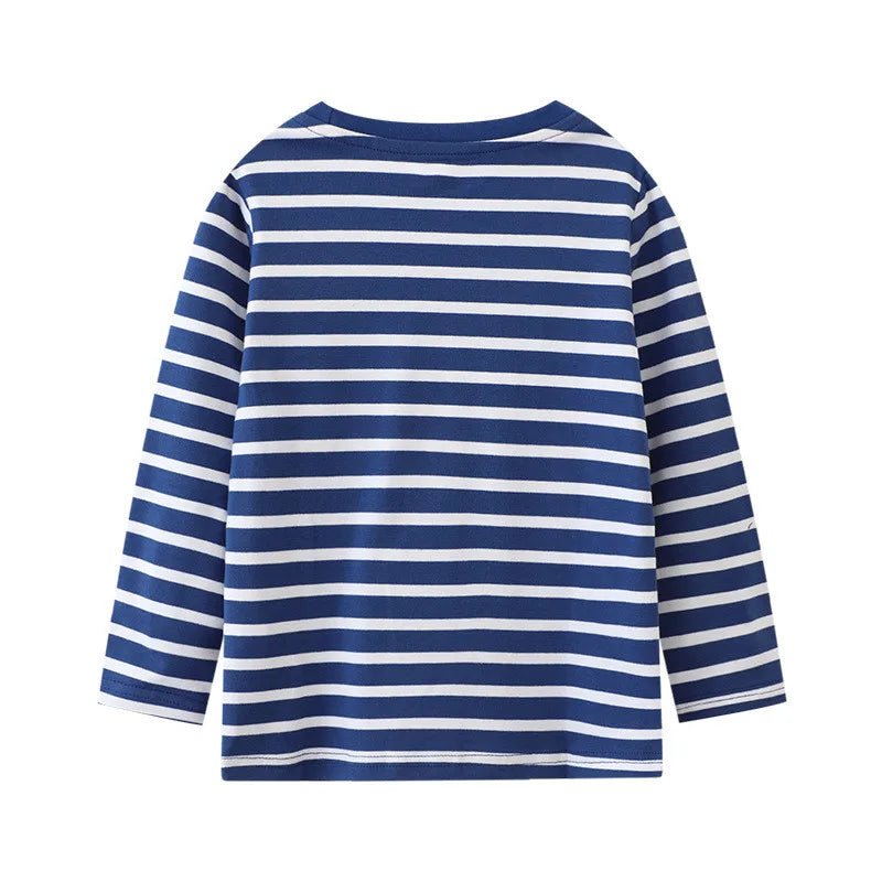 Boys Embroidered Dino & Vehicles Long Sleeves - itzy bitsy