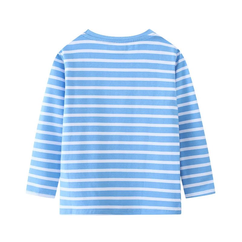 Boys Embroidered Dino & Vehicles Long Sleeves - itzy bitsy