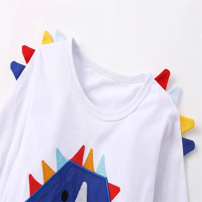 Boys Embroidery Dino Long Sleeve - itzy bitsy