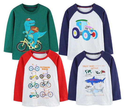 Boys Printed Long Sleeve - itzy bitsy