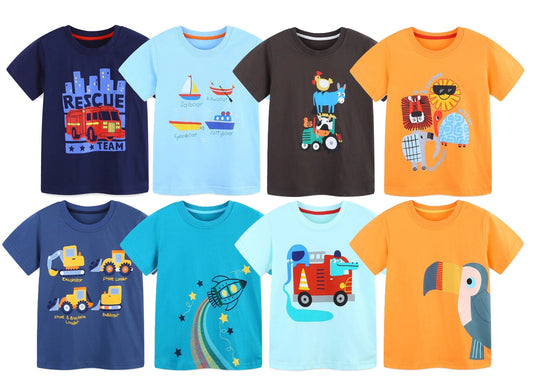 Boys Printed Summer Tees - itzy bitsy