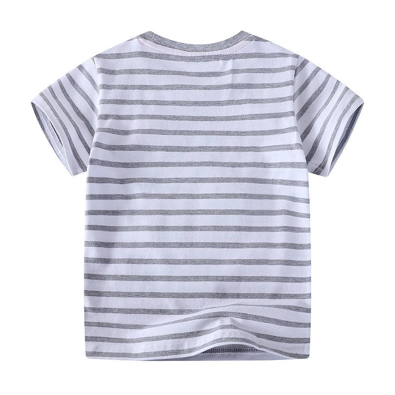 Boys Striped Summer T Shirt - itzy bitsy
