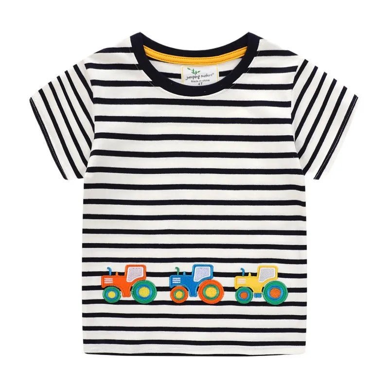 Boys Striped Summer T Shirt - itzy bitsy