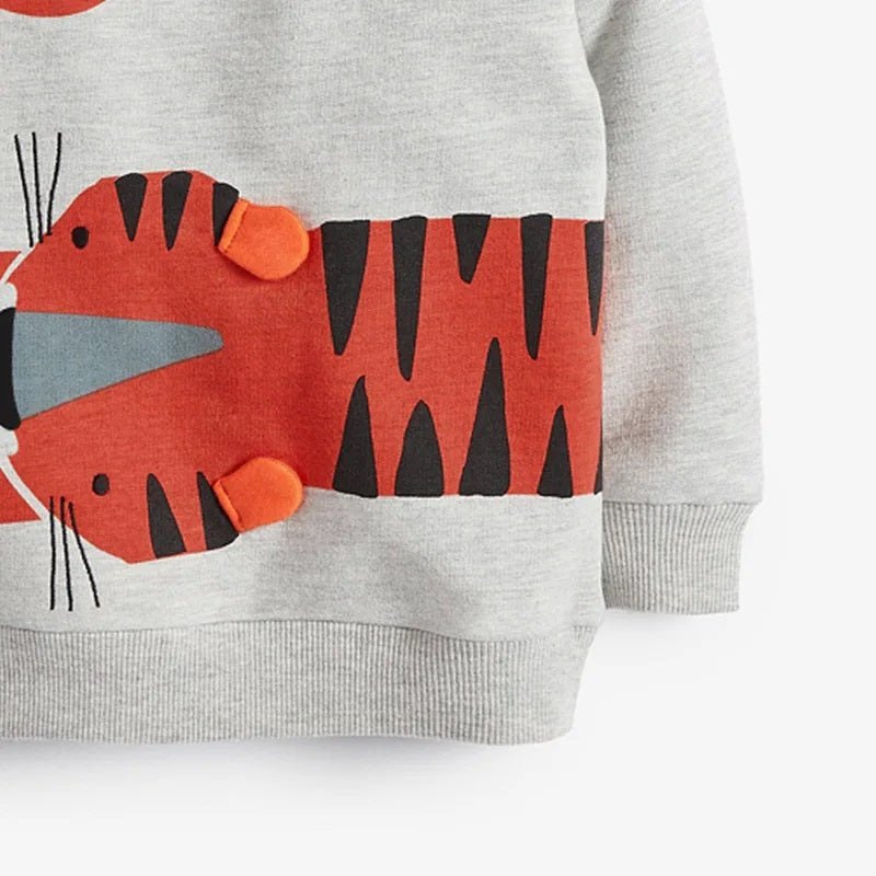 Boys Tiger Fleece Sweaters - itzy bitsy