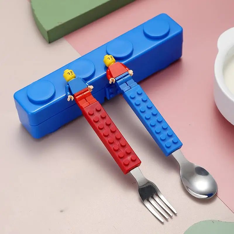 Building Blocks Stainless Steel Cutlery Set - itzy bitsy