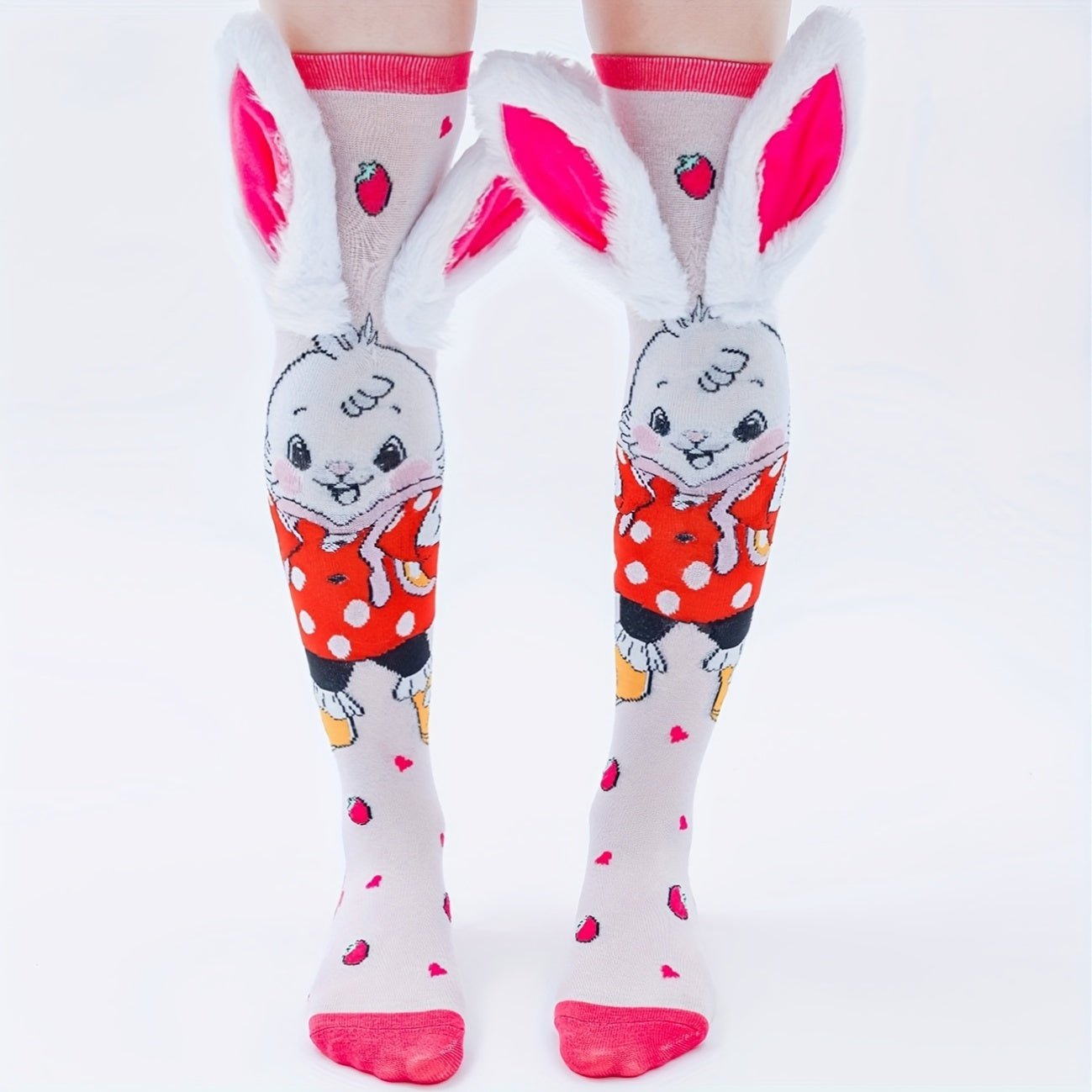 Bunny Berry Big Ears Kids Socks - itzy bitsy