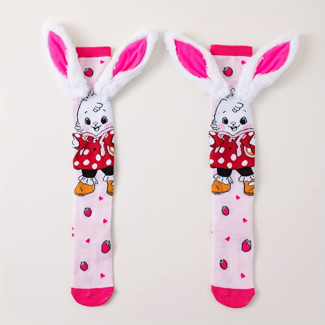 Bunny Berry Big Ears Kids Socks - itzy bitsy