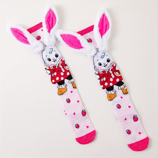 Bunny Berry Big Ears Kids Socks - itzy bitsy