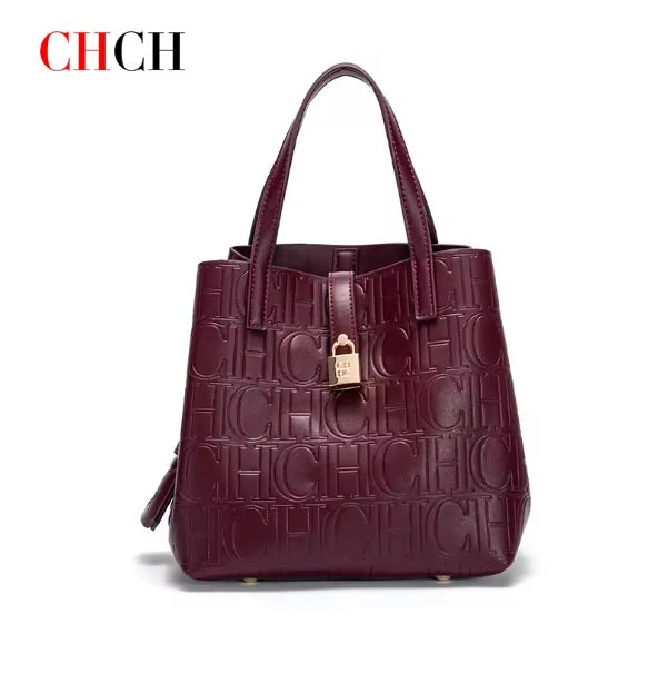 CHCH Women's Matryoshka Locked Hobo Bucket Bag