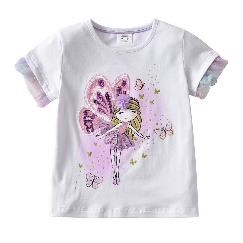 Butterfly Elf Ruffled Short Sleeve T-shirt - itzy bitsy