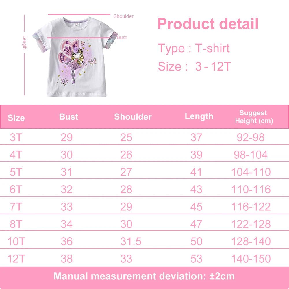 Butterfly Elf Ruffled Short Sleeve T-shirt - itzy bitsy
