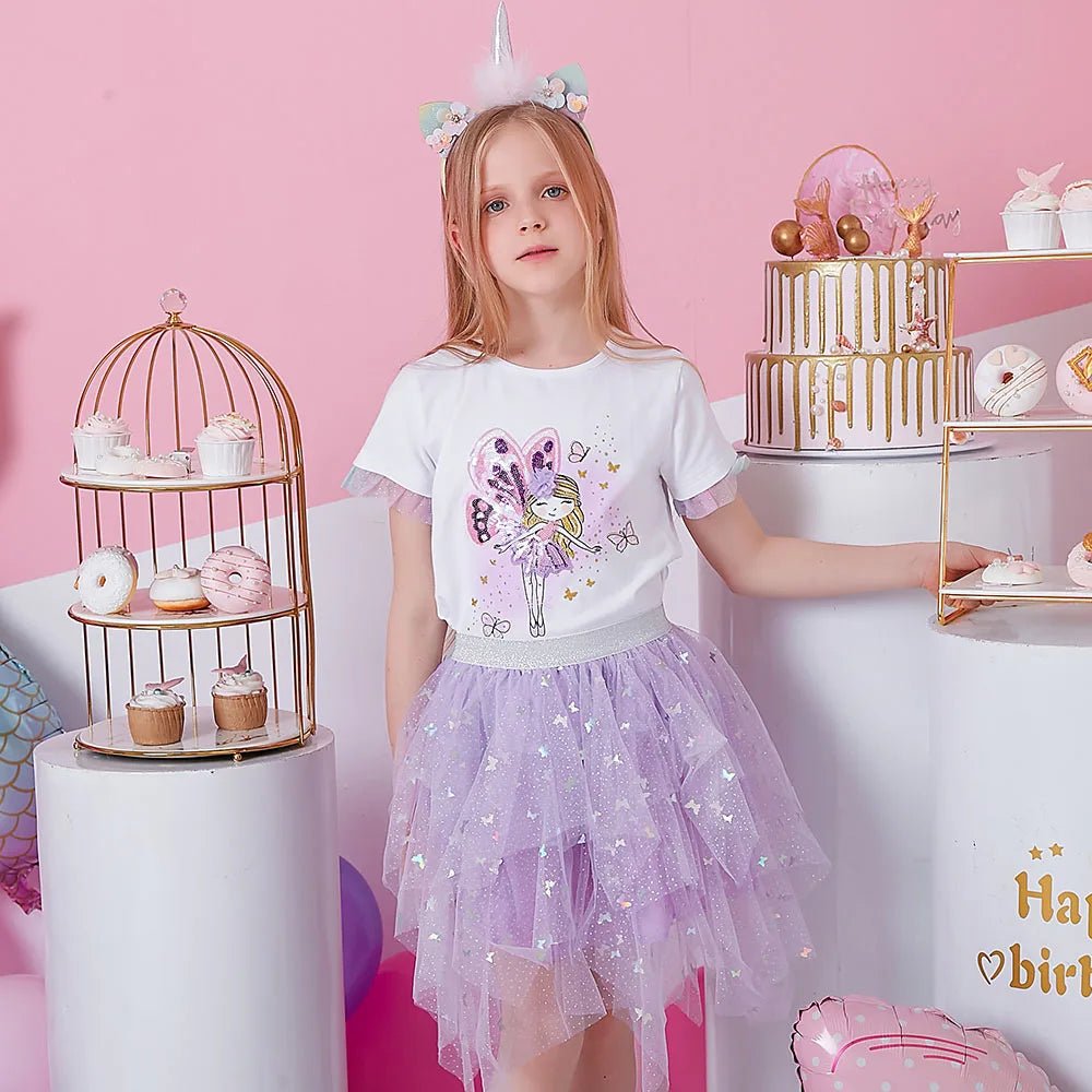 Butterfly Elf Ruffled Short Sleeve T-shirt - itzy bitsy