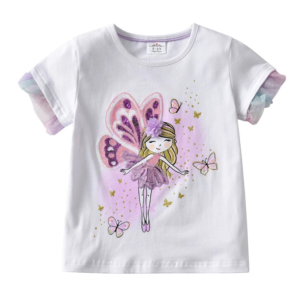 Butterfly Elf Ruffled Short Sleeve T-shirt - itzy bitsy