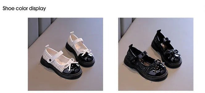 Butterfly Knot Anti Slip Round Toe Leather Shoes - itzy bitsy