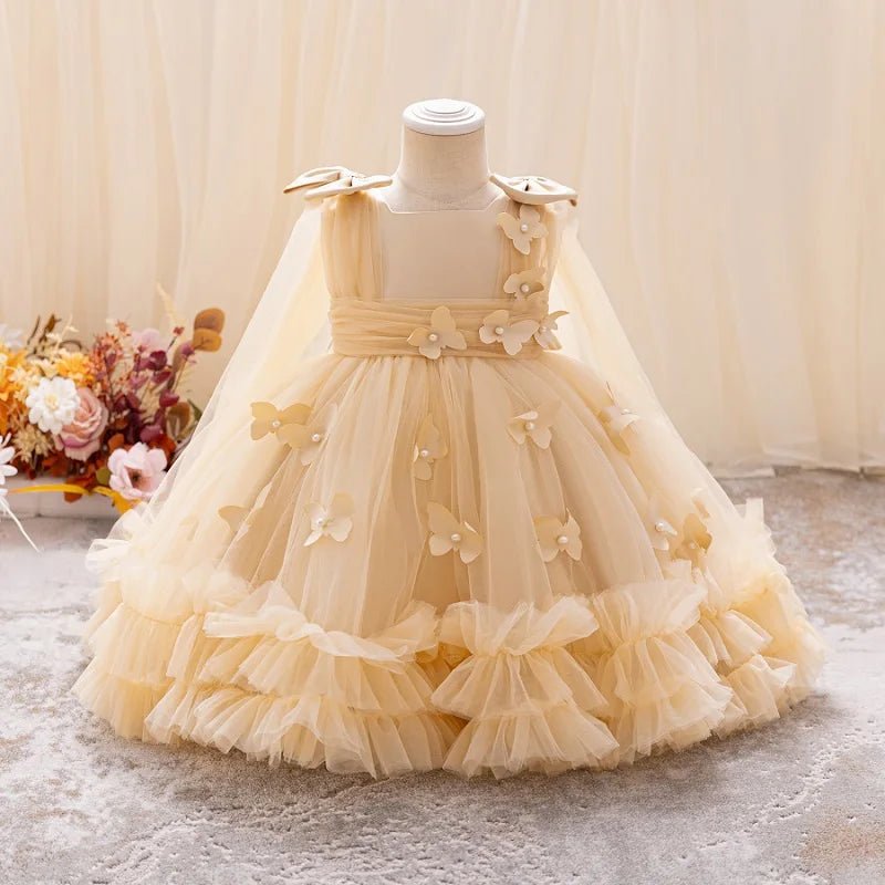 Butterfly Mesh Fluffy Princess Dress 0 - 5 years old - itzy bitsy