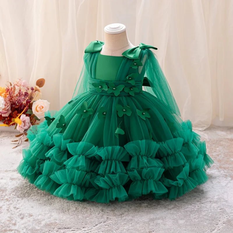 Butterfly Mesh Fluffy Princess Dress 0 - 5 years old - itzy bitsy