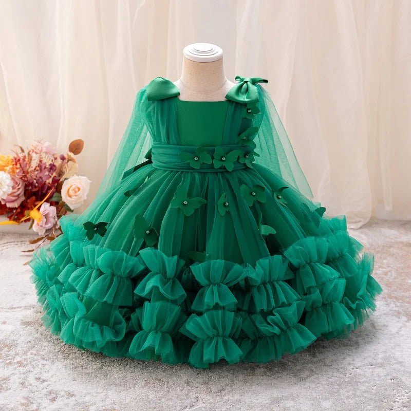 Butterfly Mesh Fluffy Princess Dress 0 - 5 years old - itzy bitsy