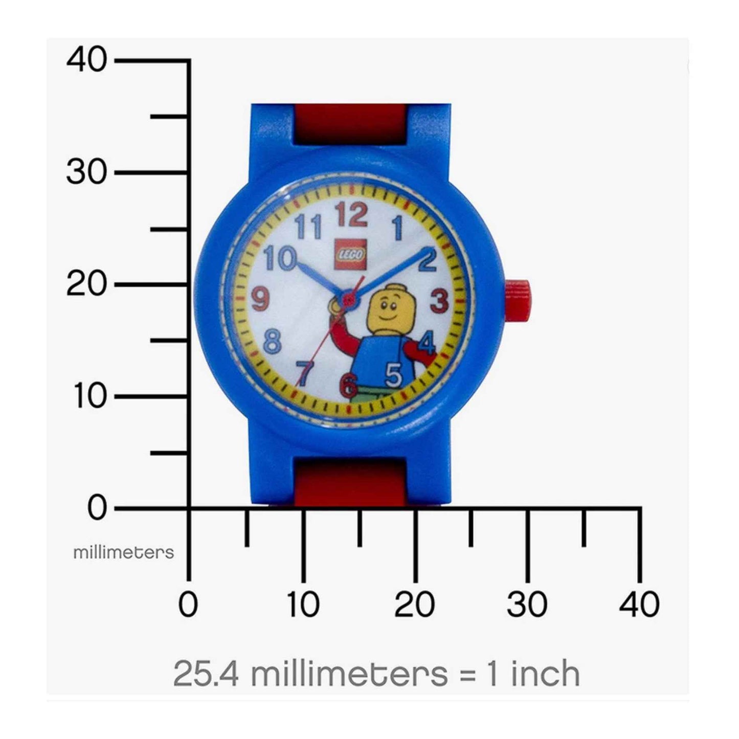 LEGO Classic Mini Figure Kids Buildable Analog Quartz Watch 6+