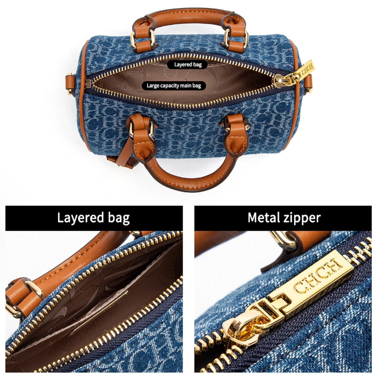 CHCH Women's Denim Handbag