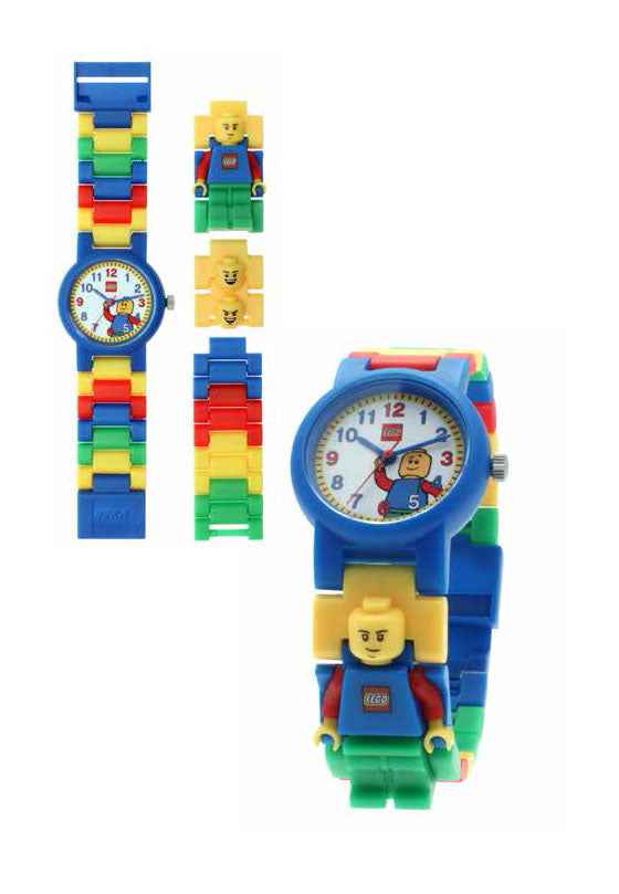 LEGO Classic Mini Figure Kids Buildable Analog Quartz Watch 6+