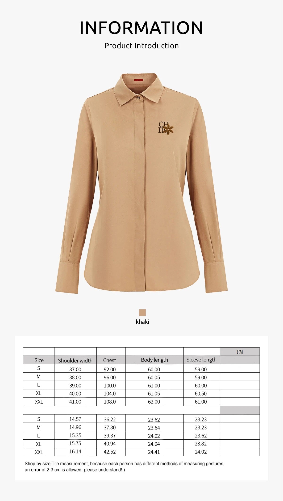 CHCH Casual Commuter Versatile Long Sleeve Polo-Shirt