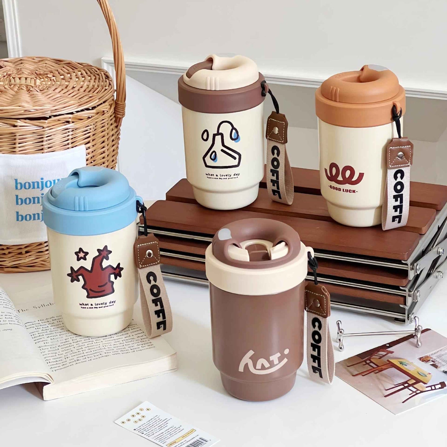 500ml 316 Stainless Steel Ceramic Liner Coffee Cup