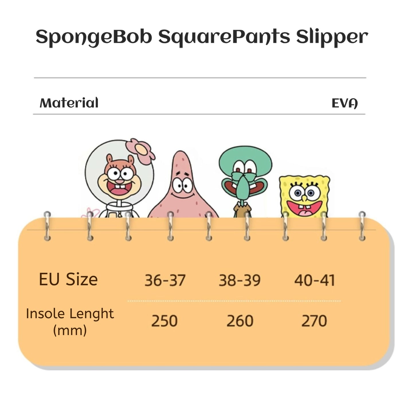 SpongeBob / Patrick / Mr. Krab Fleece Slippers