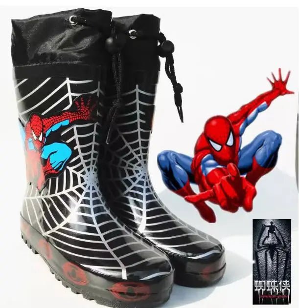 Cartoon Kids Non - Slip Spider - Man Rain Boots - itzy bitsy