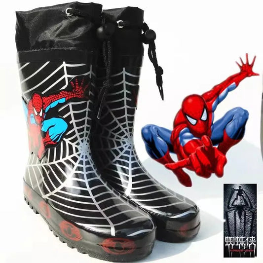 Cartoon Kids Non - Slip Spider - Man Rain Boots - itzy bitsy