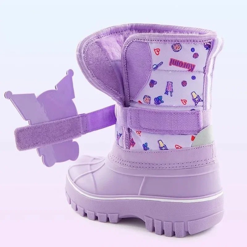 Cartoons Mid - Calf Waterproof Children's Warm Anti - Slip Boots - itzy bitsy