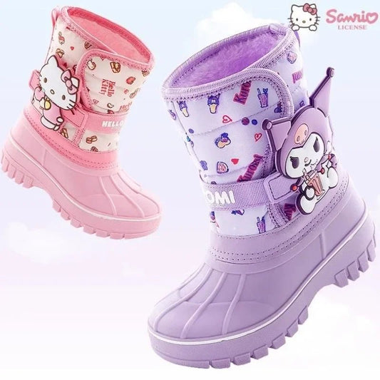 Cartoons Mid - Calf Waterproof Children's Warm Anti - Slip Boots - itzy bitsy