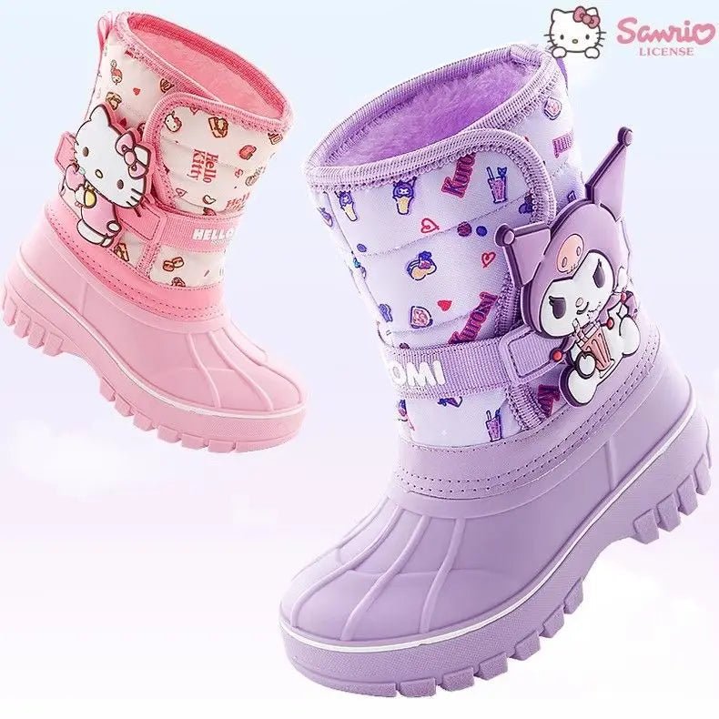 Cartoons Mid - Calf Waterproof Children's Warm Anti - Slip Boots - itzy bitsy