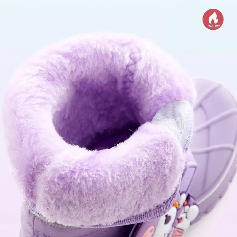 Cartoons Mid - Calf Waterproof Children's Warm Anti - Slip Boots - itzy bitsy