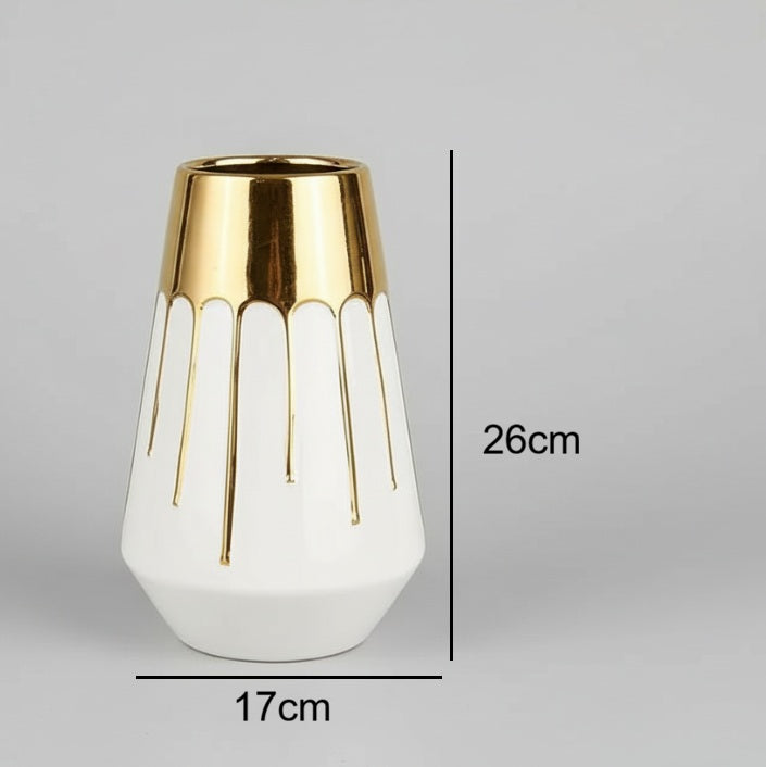 Home Decor Gilded Ceramic Vases