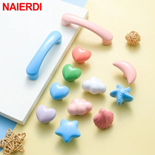 Ceramic Children's Cabinet Handles - Single Hole - itzy bitsy